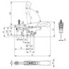 Pa.horizontal 6872 Gr.20 avec hauteur de serrage variable AMF