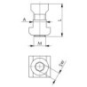 Kit de fixation 7600BF-30 M12x14 AMF