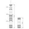 Support à visser modulaire 6425-706mm AMF