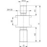 Adaptateur fileté 6425GA-M20 AMF