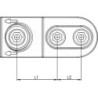 Tendeur plat 6496 M20x28mm AMF