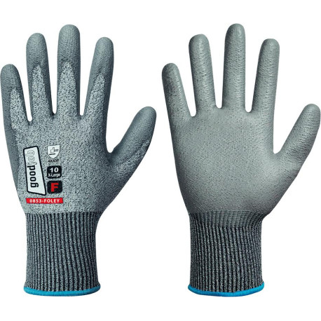 Gant de protection contre les coupures FOLEY. Cut F. gris. Taille 9 (Par 10)
