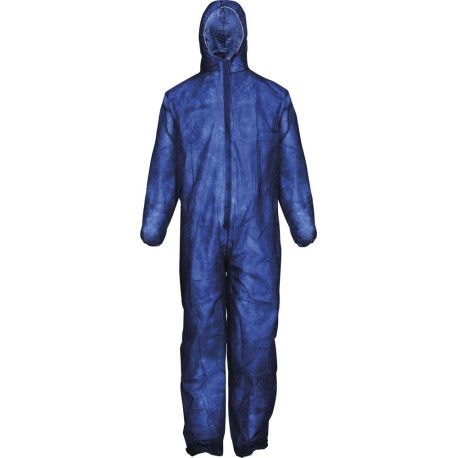 Combinaison de protection. PP. 50g/qm. bleu. Taille L