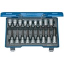 Coffret clés a douille 1/2"18 pièces T20-60 Gedore