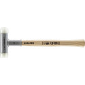 Marteau SUPERCRAFT 40mm avec 1 tête de rechange. tête sans rebond HALDER