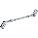 Double clé a douille articulée 10x11mm Gedore