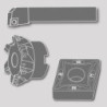 Roue moletée PM BR 30Grad 14.5x3x5 H7 P1 QUICK