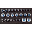 Assortiment d'outils pour servante CT1/3 clé a douille, Argent Gedore