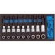 Assortiment d'outils pour servante CT1/3 Tournevis douille de bit Torx, Argent Torx Gedore