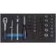 Assortiment d'outils pour servante CT1/3 clé a douille 1/4, Argent Gedore
