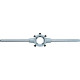 Porte-filière avec vis de serrage, Pour Ø filière x hauteur : 20 x 5 mm, Métrique M3-4 mm, métrique fin M3-4