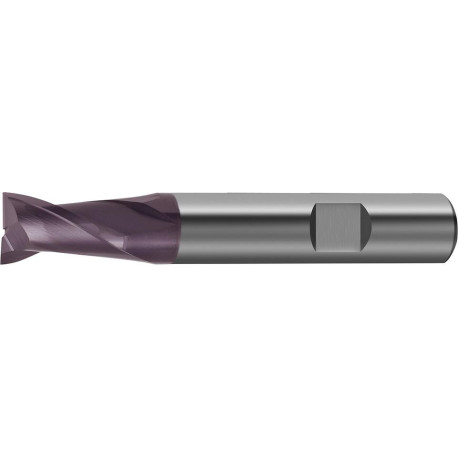 Fraise en bout courte DIN6527VHM TiALN Z2 queue HB 3mm GÜHRING