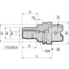 Mandrin à expansion hydraulique DIN69893A HSK-A63 12x85mm GÜHRING