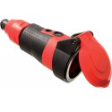 Prolongateur SCHUKO rouge noir
