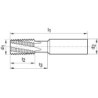 Fraise à fileter TMUSP VHM TiCN queue HA refroidissement interne D12x20x1.5mmGÜHRING