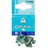 Clips cables métalliques acier-Galv. 5mm a 2Stck. (Par 10)