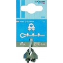 Clips cables métalliques inoxydable 3mm a 1unités (Par 10)