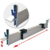 Rail d'extraction 1.00-1.60 m réglable. Hauteur 0-11 cm
