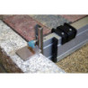 Rail d'extraction 1.00-1.60 m réglable. Hauteur 0-11 cm
