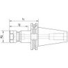 Mandrin à pinces long DIN69871ADB SK40-ER25 HAIMER