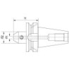 Mandrin à serrage plat JISB6339ADB BT40 D10mm long HAIMER