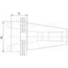 Douille de réduction DIN69871A SK50/SK40 HAIMER