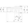 Boulon de serrage Ott SK40-M16 refroidissement interne HAIMER