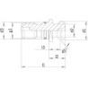 Boulon de serrage ISO 7388II BSK50-M24 étanche HAIMER