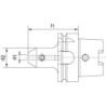 Mandrin de serrage type W DIN69893A HSK-A63 25x160mm HAIMER