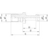 Boulon de serrage JISB6339 BT50 90Grad HAIMER