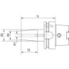Mandrin de frettage DIN69863A A100 18.0x100mm HAIMER