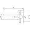 Douille intermédiaire DIN69893A HSK-A100 Forme-C MK1x110mmHAIMER