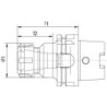 Mandrin à pinces DIN69893A-ER HSK-A63 11x100mm HAIMER