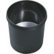 Poubelle 18 l noirschwer entflammb.