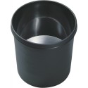 Poubelle 18 l noirschwer entflammb.