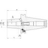 Mandrin de frettage DIN69871 ADB SK40 SafeLock 16x65mm HAIMER