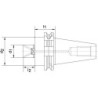 Mandrin porte-fraise DIN69871AD long SK50-40 HAIMER