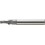 Fraise à fileter GFS en carbure monobloc, arrosage central, 1,5 x d, sans revêtement, Filetage : M4, Pas 0,70 mm, Lames de l1 7,3 mm