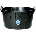 Bac à mortier oval, noir 90 L