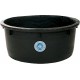 Bac à mortier rond noir, 150 l