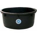 Bac à mortier rond noir, 150 l