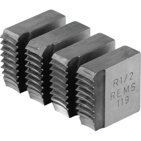 Mâchoires de coupe R 1/2 Rems Filetage de tube R conique re ISO 7-1. EN 10226