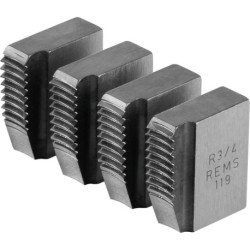 Mâchoires de coupe R 3/4 Rems Filetage de tube R conique re ISO 7-1. EN 10226