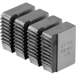 Mâchoires de coupe R 1 1/4 Rems Filetage de tube R conique re ISO 7-1. EN 10226