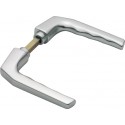 Poignée de porte Paire de Francfort 117L VK 8 mm en aluminium F1, Couleur Naturelle 232149