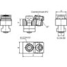 Tête de serrage à traction basse pour dispositif de serrage avec rainure en T 14 MITEE-BITE