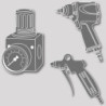 Pistolet de soufflage aluminium. dosable. Connecteur NW7.2 Buse VenturiRIEGLER