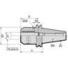 Mandrin hydro expansible DIN69871ADB SK40 20x64.5mm lourd GÜHRING