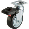 Roulette pivotante avec frein p. chariot d'atelier
