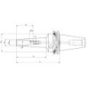 Mandrin HPH 3Grad DIN69871ADB SK40 6mm WTE